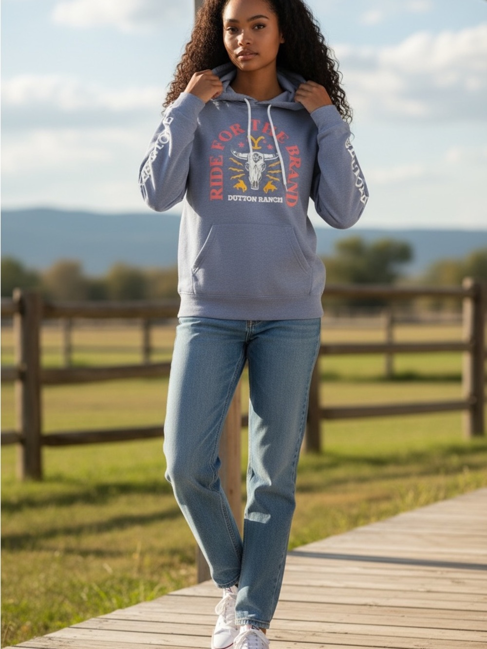 Yellowstone Ride For The Brand Dutton Ranch Hoodie‎ Sweatshirt Western